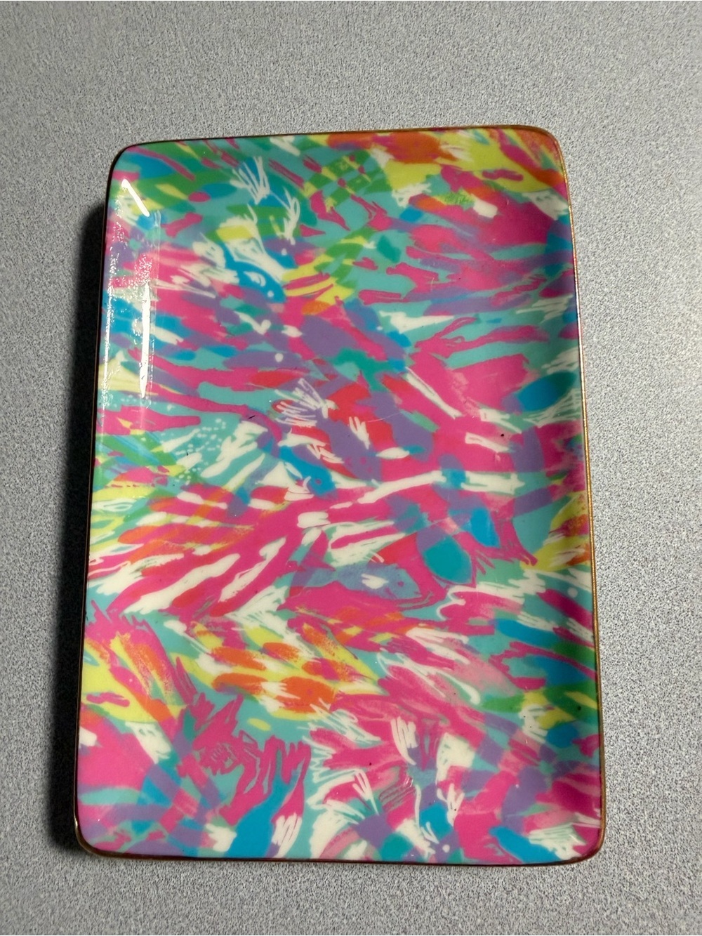 Lilly Pulitzer Multicolor Abstract Jewelry Tray